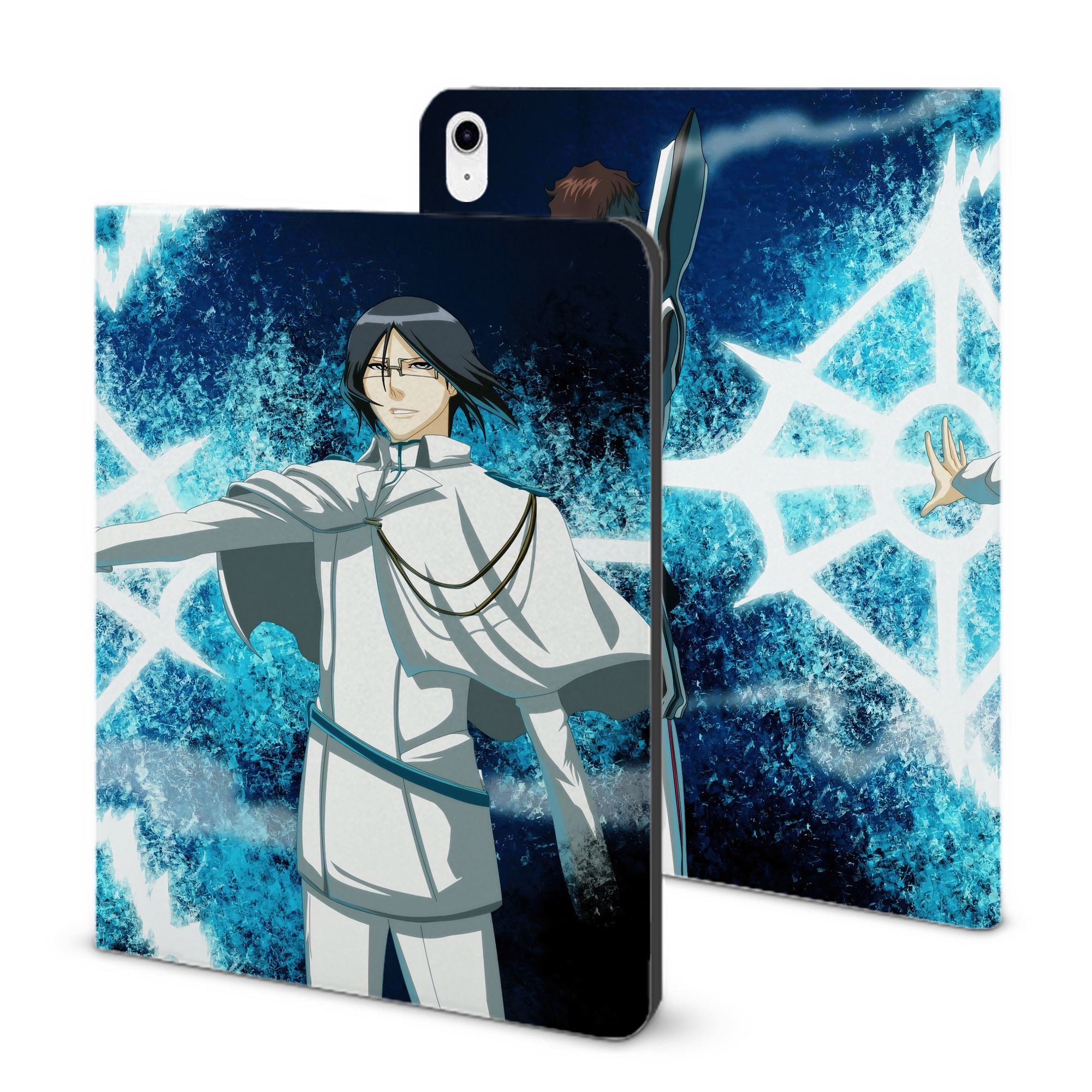 （画像用） ブリーチ BLEACH IPad ケース ブック型 PUレザー TPU 耐衝撃 軽量 薄型 ペン収納なし 全面保護 IPad 各モデル対応